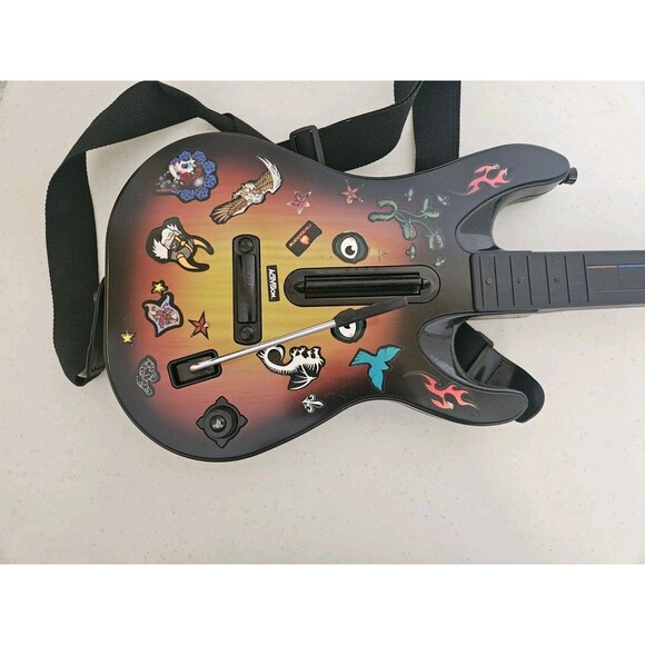 PS3 Guitar Hero World Tour Guitar Red Octane No Dongle Untested - Picture 3 of 6